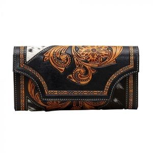 NWT Double Down Tooled Leather Wallet